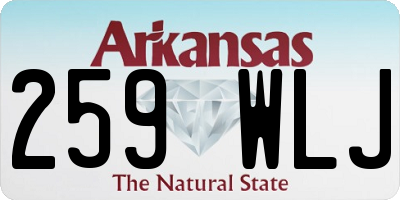 AR license plate 259WLJ