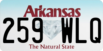 AR license plate 259WLQ