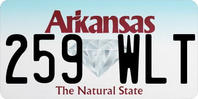 AR license plate 259WLT