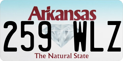 AR license plate 259WLZ