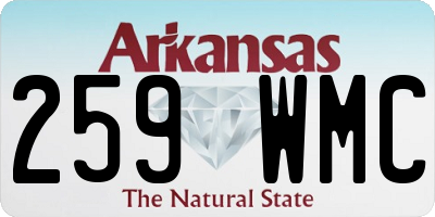 AR license plate 259WMC