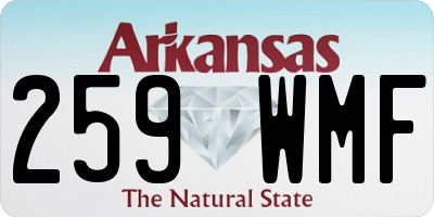 AR license plate 259WMF
