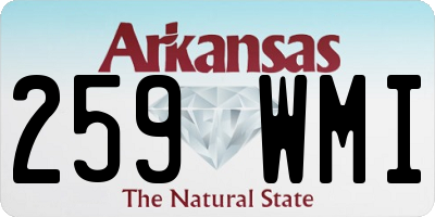 AR license plate 259WMI