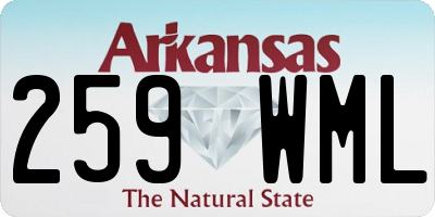 AR license plate 259WML