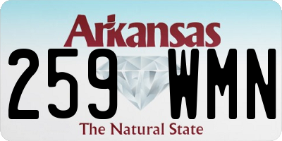 AR license plate 259WMN