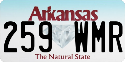 AR license plate 259WMR