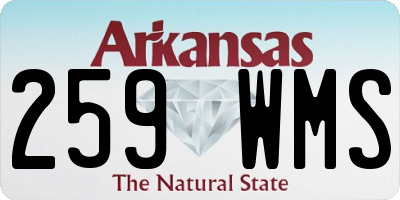 AR license plate 259WMS