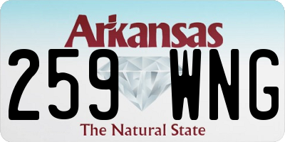 AR license plate 259WNG