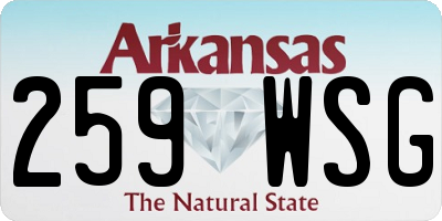 AR license plate 259WSG