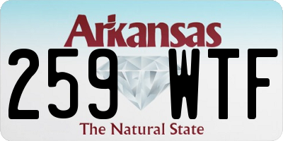 AR license plate 259WTF
