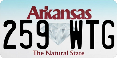 AR license plate 259WTG