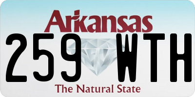 AR license plate 259WTH