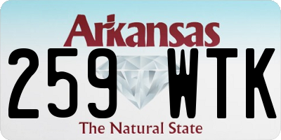 AR license plate 259WTK