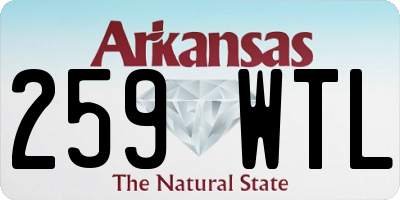 AR license plate 259WTL