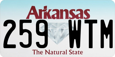 AR license plate 259WTM