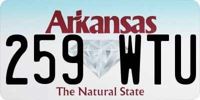 AR license plate 259WTU
