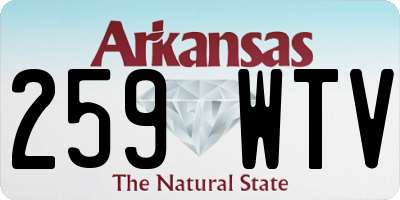 AR license plate 259WTV