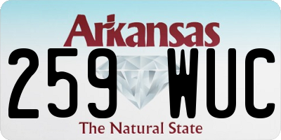 AR license plate 259WUC