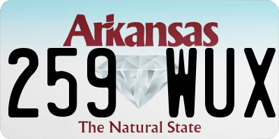AR license plate 259WUX