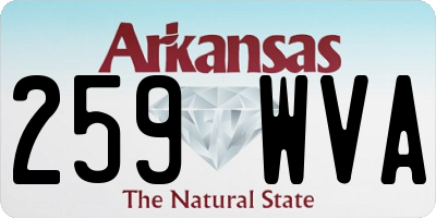 AR license plate 259WVA