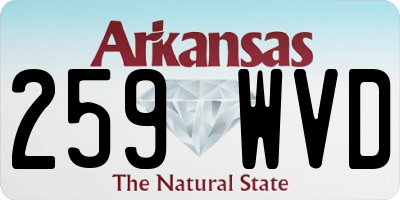 AR license plate 259WVD