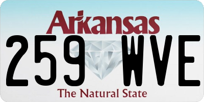 AR license plate 259WVE