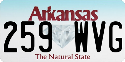 AR license plate 259WVG