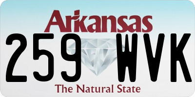 AR license plate 259WVK
