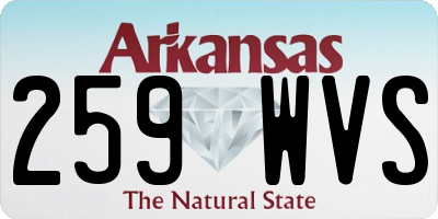 AR license plate 259WVS