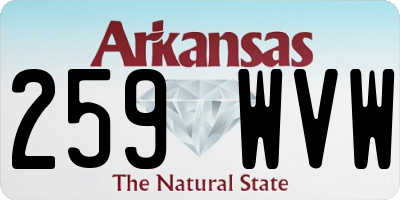 AR license plate 259WVW
