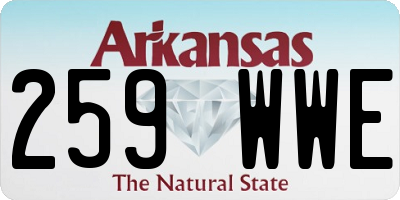 AR license plate 259WWE