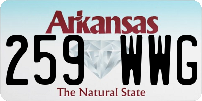 AR license plate 259WWG