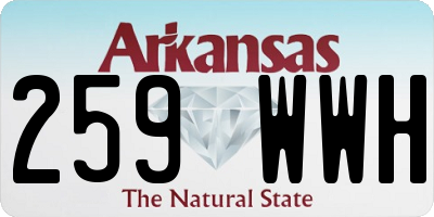 AR license plate 259WWH