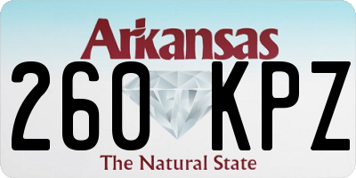 AR license plate 260KPZ