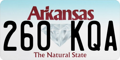 AR license plate 260KQA