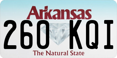 AR license plate 260KQI