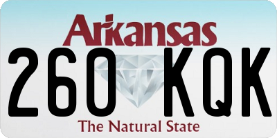 AR license plate 260KQK