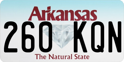 AR license plate 260KQN