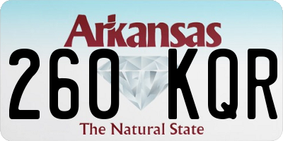 AR license plate 260KQR