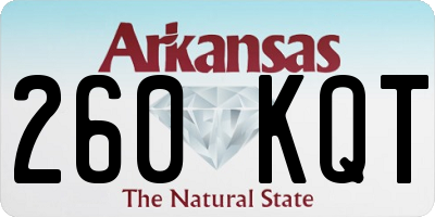 AR license plate 260KQT