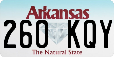 AR license plate 260KQY
