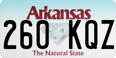 AR license plate 260KQZ