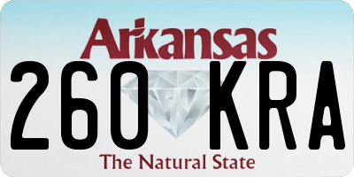AR license plate 260KRA