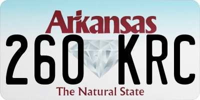AR license plate 260KRC