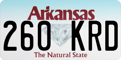 AR license plate 260KRD