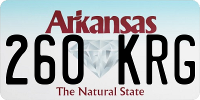 AR license plate 260KRG