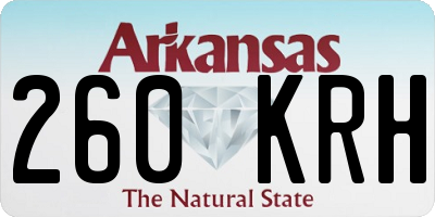 AR license plate 260KRH