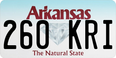 AR license plate 260KRI