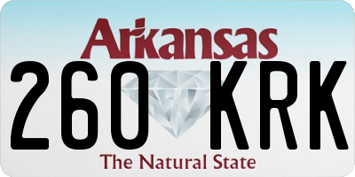 AR license plate 260KRK