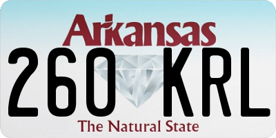 AR license plate 260KRL